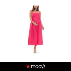 in stock Chic Pink Maternity Dress, Summer Maternity Dress In Pink, Summer Maternity Pink Dress, Pink Maternity Maxi Dress For Summer, Pink Maternity Dress For Summer, Tie Back Dress, Back Dress, Tie Backs, Dress Backs