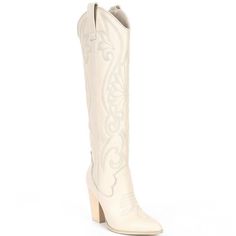 Item #20272993 Extended Sizes From Steve Madden, The Lasso Leather Western Boots Feature: Leather Upper Pull-On Design Fabric And Synthetic Lining Synthetic Outsole Approx. 15.5" Shaft Height Approx. 15" Shaft Circumference Approx. 3.75" Heel Height Imported. Dms: 0634 508 Lasso Steve Madden Lasso Boots Outfit, Tall Brown Suede Boots, Tall Boots Outfit, Tall Cowgirl Boots, Western Clothes, Madden Boots, Leather Western Boots, Shoe Inspo, Cowboy Boots Women