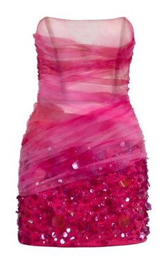 Gradient Pink Beaded Sequined Sheath Mini Dresses To Party Short Women Dresses With Corset Bustier Short Women Dresses, Lirika Matoshi, Glam Aesthetic, Tulle Mini Dress, Dress With Corset, Corset Mini Dress, Better Days, Dress For Short Women, Looks Vintage