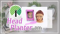 the head planter diy's are on display