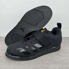 Adidas Powerlift 4 Weightlifting Shoes Men's Size 7.5 Women's Size 8.5 Black/Black Gy8918 Brand New Without Box Adidas Running Shoes For Gym, Adidas Functional Sneakers For Gym, Adidas Gym Sneakers, Adidas Black Running Shoes For Workout, Adidas Nmd R1 V2, Adidas Ultraboost Dna, Weightlifting Shoes, Camo Shoes, Weight Lifting Shoes