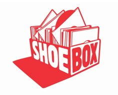 the shoe box logo with books in it