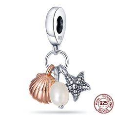 Pandora-style charm with a Charm Hole Opening of approximately 4.5mm. These are high-quality reproductions that may vary slightly from the photo.  Please find below the revised text for better clarity: Care Instructions: 1. To prevent dullness and wearing of the finish, removing the costume jewelry before exercising, bathing, swimming, or any other activity that may expose it to moisture is essential. 2. Avoid exposing the jewelry to liquids and chemicals, such as perfume, sea water, ammonia, ma Pandora Sea Shell Charm, Diy Jewelry Charms, Pandora Original, Diy Jewelry Gifts, Charms Pandora, Bracelet Pandora, Pandora Bracelet Charms, Pandora Bracelets, Charm Set