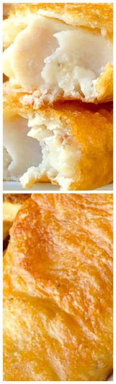 two pictures of different types of pastries with cheese on top and the same type of bread