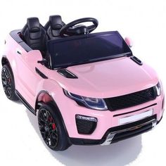 a pink range rover style ride on toy car