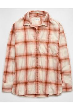 Super soft flannel/Collared neck/Full button-up front/Open pocket on chest/Button cuffs | Curved hem/This top is Real Good: Made with the planet in mind & a promise to continue to do better. Casual Fall Flannel Shirt With Placket, Everyday Relaxed Fit Flannel Shirt, White Jeans Men, Athletic Fit Jeans, Loose Jeans, Do Better, Medium Wash Jeans, Plaid Flannel Shirt, Women Denim Jeans