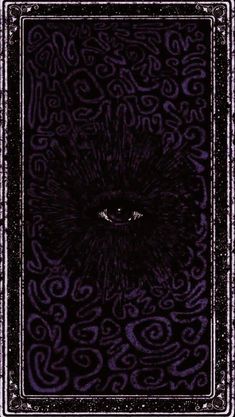 a purple and black book cover with an eye in the center, surrounded by swirls