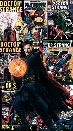 the doctor strange comic cover is shown in this image