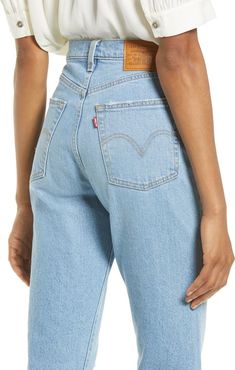 Levi's® Levi’s® Ribcage Ripped High Waist Ankle Straight Leg Jeans | Nordstrom Rib Cage, Sky High, High Jeans, Straight Leg Jeans, Clothing Items, Leg Jeans, Levi Jeans, Mom Jeans, Levi's