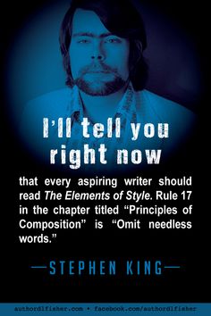 stephen king on the cover of i'll tell you right now that every aspiring, writer should read the elements of style