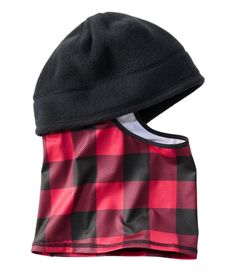 A cozy hat and gaiter combo that can change with the weather so your kids can stay outside longer. Wear the gaiter down for face and neck coverage, or tuck it into the hat. Slightly Fitted. Hat: 100% polyester. Gaiter: 88% recycled polyester, 12% spandex. Machine wash cold with like colors, tumble dry low. Gaiter is treated with HeiQ Pure antimicrobial finish for freshness. Imported. | Kids' Mountain Classic Fleece Hat And Gaiter Combo, Synthetic Fleece Buffalo Print, Sewing Kids Clothes, Fleece Hat, Cozy Hat, Sewing For Kids, Fitted Hat, L L Bean, Kids Accessories, Cool Kids