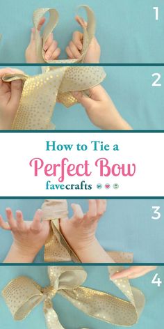 how to tie a perfect bow