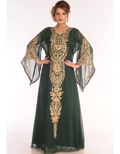 Mashallah! ❤️ Chic Bottle Green Georgette Hand Embroidery Party Wear Kaftan 👗 Shop latest Kaftan which are made up from best quality fabrics with latest styles from our large collections at arabicattire.com Shop Now : https://bit.ly/3SBLy0D Buy online @ $76.5 #abayastorenearme #whatisakaftan #arabclothes #kaftanabaya #arabclothingstorenearme #arabicclothingstorenearme #araboutfits #islamicclothingnearme #arabictraditionaldress #longkaftandress #womenskaftandress Luxury Green Gown For Eid, Luxury Green Embroidered Kaftan, Luxury Embellished Green Kaftan, Luxury Embroidered Border Dresses For Festive Season, Luxury Festive Georgette Abaya, Luxury Resham Embroidery Kaftan For Party, Luxury Green Tunic Dress, Luxury Jamawar Gown For Eid Festival, Luxury Green Floor-length Kaftan