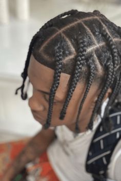 Drop Braids For Men, Braid Plaits, Braids On Boys