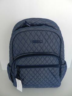 Denim Blue Backpack For Travel And Back To School, Denim Blue Travel Backpack With Zipper, Denim Blue Travel Backpack With Zipper Closure, Denim Travel Backpack With Pockets, Travel Backpack With Pockets In Denim, Denim Blue Backpack For Travel, Cute Backpacks, School Fits, Herschel Heritage Backpack