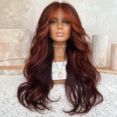 Sold out on my site ☁️ Dm me to custom order her , I don’t charge extra for customized units my love 🥰 $1920 usd she is BURBERRY 22… | Instagram Fall Wigs, Red Money, Hair Color Ideas For Fall, Hair Extensions For Short Hair, Hair Romance, Dyed Hair Inspiration, Braids Hairstyles Pictures, Beautiful Wigs, Hair Crush