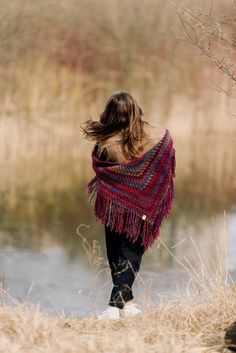 Red Crochet Shawl Triangle Scarf Hand Knit Boho Shawl Fringe Shawl Crochet Scarf MAXCOLOR Collection by SPLOTEKA - Etsy Poland Boho Shawl, Fringe Shawl, Red Crochet, Shawl Crochet, Wool Gloves, Red And Brown, Triangle Scarf, Fingerless Mittens, Handmade Scarves