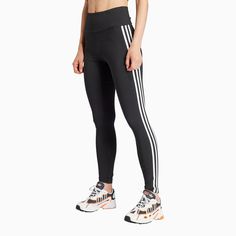 adidas-womens-3-stripe-7-8-leggings-ip2968 Adidas Adicolor, Nike Tracksuit, Adidas Tracksuit, Adidas Leggings, Adidas Womens, Adidas Originals Women, Adidas Outfit, Leggings Sale, Cotton Leggings