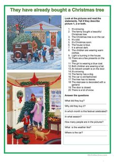 the christmas tree and other words are shown in this worksheet