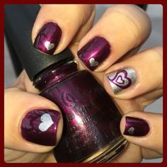 Diy Valentine's Nails, Valentine Nail Art, February Nails, Valentine Nails, Heart Nail Art, Holiday Nail, Nail Designs Valentines, Valentine Hearts, Get Nails