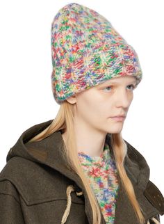 Brushed rib knit wool- and mohair-blend beanie marled in multicolor. Rolled brim. Part of the A.P.C. x JW Anderson collaboration. Supplier color: Multicolor Beanie Hats For Women, Jw Anderson, Beanie Hats, A P, Hats For Women, Rib Knit, Apparel Accessories, Accessories Hats, Women Wear