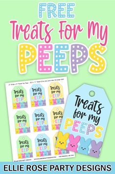 free treats for my peps printable tags