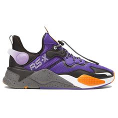 PRICES MAY VARY. Mesh upper Lace up closure Cushioned midsole Rubber outsole T3ch Is The Third Iteration In The Rs-X Line And It's Hear To Make Waves. The Rs-X T3ch Rize Brings Bold Color Combos And A 'Don't Mess' Attitude. Puma Rsx, Puma Rs X, Puma Rs-x, Purple Sneakers, Make Waves, Puma Mens, Lace Up Sneakers, Bold Color, Shoes Casual