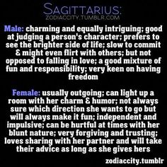 the zodiac sign for sagittarius is shown in purple and black text on a black background