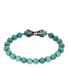 This is an authentic DAVID YURMAN Sterling Silver Turquoise 8mm Spiritual Beads Bracelet. The bracelet is crafted of sterling silver and features polished turquoise and a sterling silver clasp. Spiritual Beads, Beads Bracelet, David Yurman, Silver Turquoise, Turquoise Sterling Silver, Beaded Jewelry, Beaded Bracelets, Turquoise, Bracelet