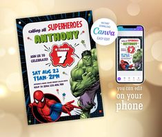 the avengers birthday party is on your phone and it's ready to be delivered