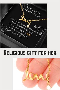 Looking for gift ideas for her? Brighten her birthday, anniversary or any other special day. This religious piece of jewelry is a unique and personalized gift - a meaningful gift for her every time.