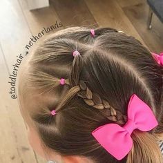 Hair For Baby Girl, Toddler Heart Hairstyles Girl, Hair Styles For Toddlers, Toddler Hairstyles, Cute Toldders Hairstyles, Valentine’s Day Hair Toddler, Toddler Ballet Hair, Toddler Hairstyles Girl Fine Hair, Easy Little Girl Hairstyles