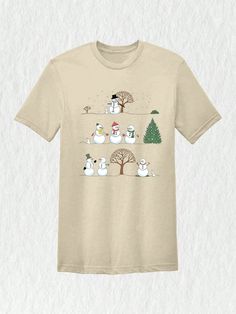 Embrace the holiday spirit with our adorable **Cute Snowman Shirt**! Perfect for the entire **Christmas Squad**, this shirt features a charming design that celebrates the joy of the season. Made with love, it's more than just a **Winter Shirt**; it's a statement piece that adds a touch of **holiday cheer** to any gathering. ❄️ Imagine wearing this delightful **Christmas Snowman** design while sipping hot cocoa by the **Christmas Tree**! This shirt embodies the essence of family celebrations and makes a remarkable **Christmas Gift** for loved ones. It's not just any **Christmas Shirt**; it's a lovely way to show your festive spirit! Our **christmas tree shirt** is perfect for all your holiday festivities, from trimming the tree to cozy family gatherings. With its cute graphics and comfortab Snowman Shirts Vinyl, Christmas Snowmen T Shirts Vinyl, Kids Snowman Shirts Vinyl, Snowman Shirt, White Christmas Character Print T-shirt, Plant Texture, Cute Graphics, Snowman Design, Christmas Tree Shirt