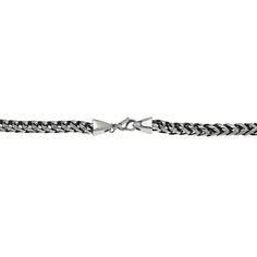 Men's LYNX Stainless Steel Foxtail Chain Necklace - 24 in. | Kohls Stainless Steel Wheat Chain Necklace, Gunmetal Stainless Steel Box Chain Necklace, Gunmetal Box Chain Stainless Steel Necklace, Stainless Steel Cuban Link Necklaces With Lobster Clasp, Stainless Steel Cuban Link Necklace With Lobster Clasp, Classic Stainless Steel Wheat Chain Jewelry, Gift Stainless Steel Wheat Chain Necklace, Lynx, Stainless Steel Chain