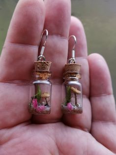 Witchcraft Stuff, Real Mushrooms, Moss Jewelry, Moss Necklace, Witch Pendant, Acorn Pendant, Forest Witch, Flower Resin Jewelry, Acorn Necklace