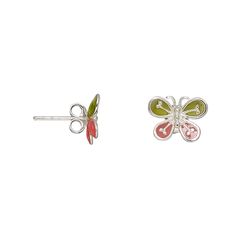 Butterfly earrings made of enamel and quality sterling silver offer instant style. Fire Mountain Gems And Beads, Fire Mountain, Fire Mountain Gems, Fairy Grunge, Green And Pink, Butterfly Earrings, Earring Gifts, Gems, Beads