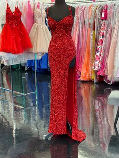 Sparkle Red Bodycon Sequined Long Promes Cheap Red Prom Dresses, Red Prom Dress Long, Red Prom Dresses, Red Bodycon, Corset Dress Prom, Prom Dresses For Sale, Red Evening Dress, Sequin Prom Dresses, Long Prom Dresses