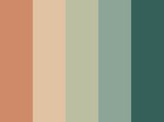 the color palette is in shades of brown, green and beige with an orange stripe