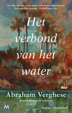 the book cover for het verbond van het water by abraham verghse