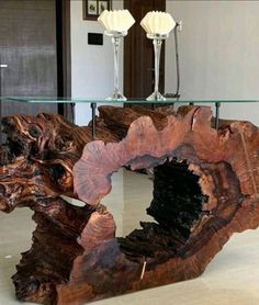 Rustic Furniture Design, Driftwood Furniture, Natural Wood Furniture, Wood Table Design, Rustic Wood Furniture, Live Edge Furniture, Driftwood Decor, Tree Table, Log Furniture