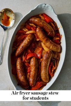 an air fryer sausage stew for students