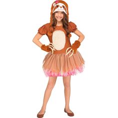 a girl in a turkey costume standing with her hands on her hips and arms on her hips