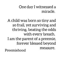 a poem written in black and white with the words, one day i witnessesed a miracle