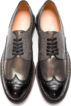 Robert Clergerie Black Lizard Roelh Brogues Nike Runners, Black Lizard, Nike Boots, Gentleman Shoes, Robert Clergerie, Best Shoes For Men, Nikes Girl, Mens Shoes Boots