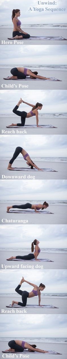 a woman doing yoga poses in the water with her legs spread out and one leg bent forward