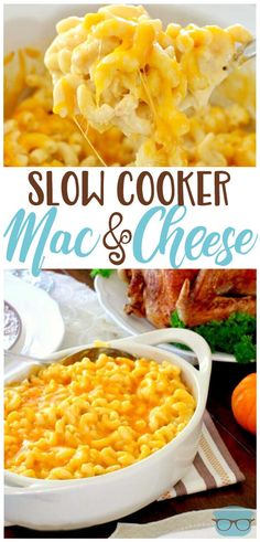 slow cooker macaroni and cheese is an easy dinner recipe