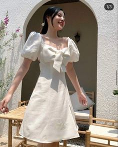 Short Drees For Girl, Korean Sunday Dress Design, Sunday Dress Outfit Classy, Drees Korean Style, Sunday Dress Mizo, Romantic Academia Outfits, Mizo Sunday Dress Design, Mizo Sunday Dress, Sunday Dress Design