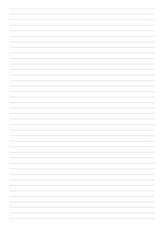 a white lined paper with lines on the bottom, and one line at the top