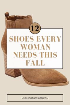 Have you ever considered having a shoe capsule? Embrace the capsule wardrobe philosophy this fall with these essential shoe styles. These are the 12 shoes every woman needs this fall! Classy Fall Outfits, Fall Outfits For School, Equestrian Boots