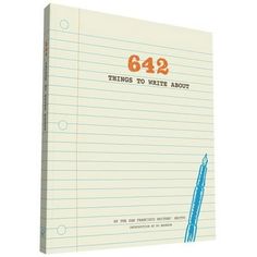 a note pad with the words 642 things to write about